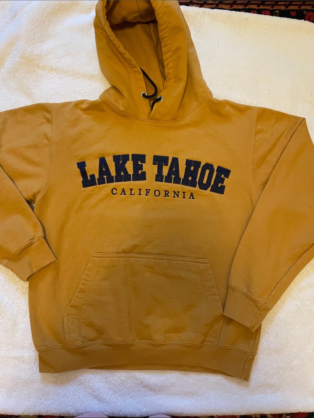 Lake Tahoe California unisex Hooded Sweatshirt - Mustard